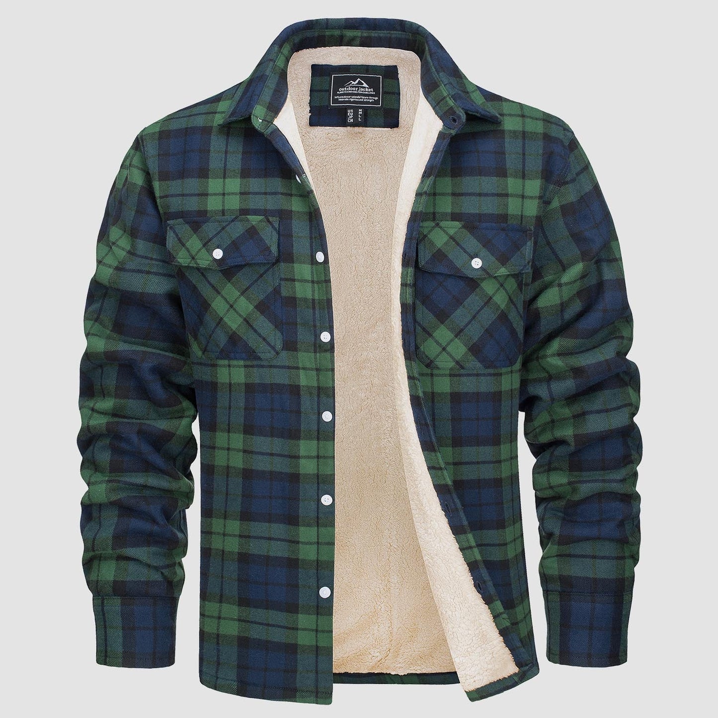 William | Fleece-Lined Flannel Jacket