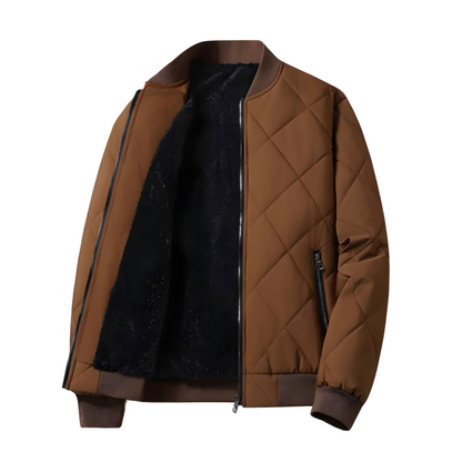 Wayne | Sherpa-Lined Varsity Jacket