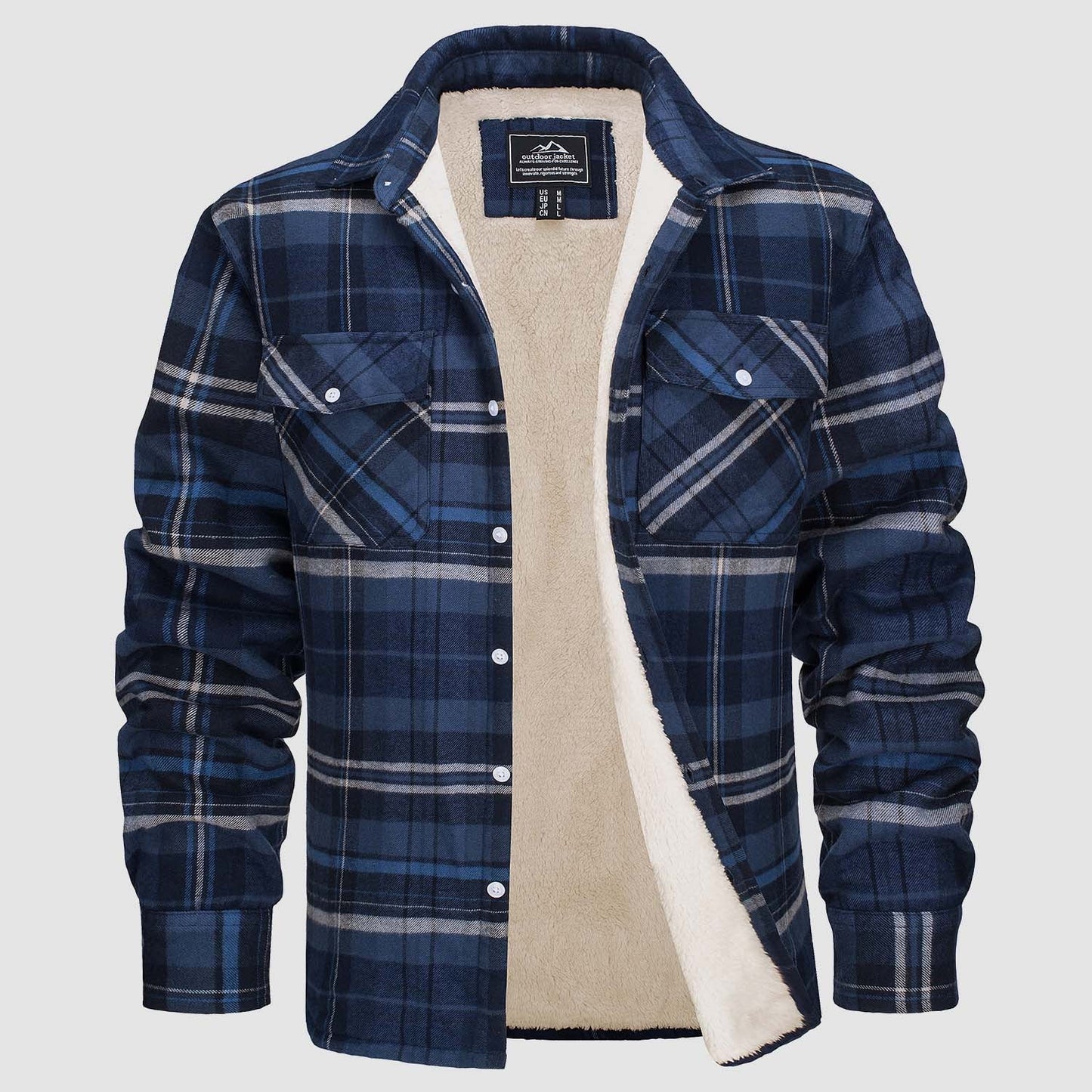 William | Fleece-Lined Flannel Jacket