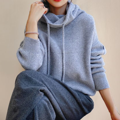 Sarah | Knitted Cosy Hoodie