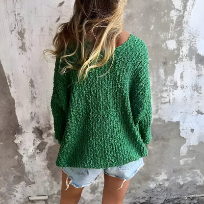 Kelly | Crocheted Knit Jumper