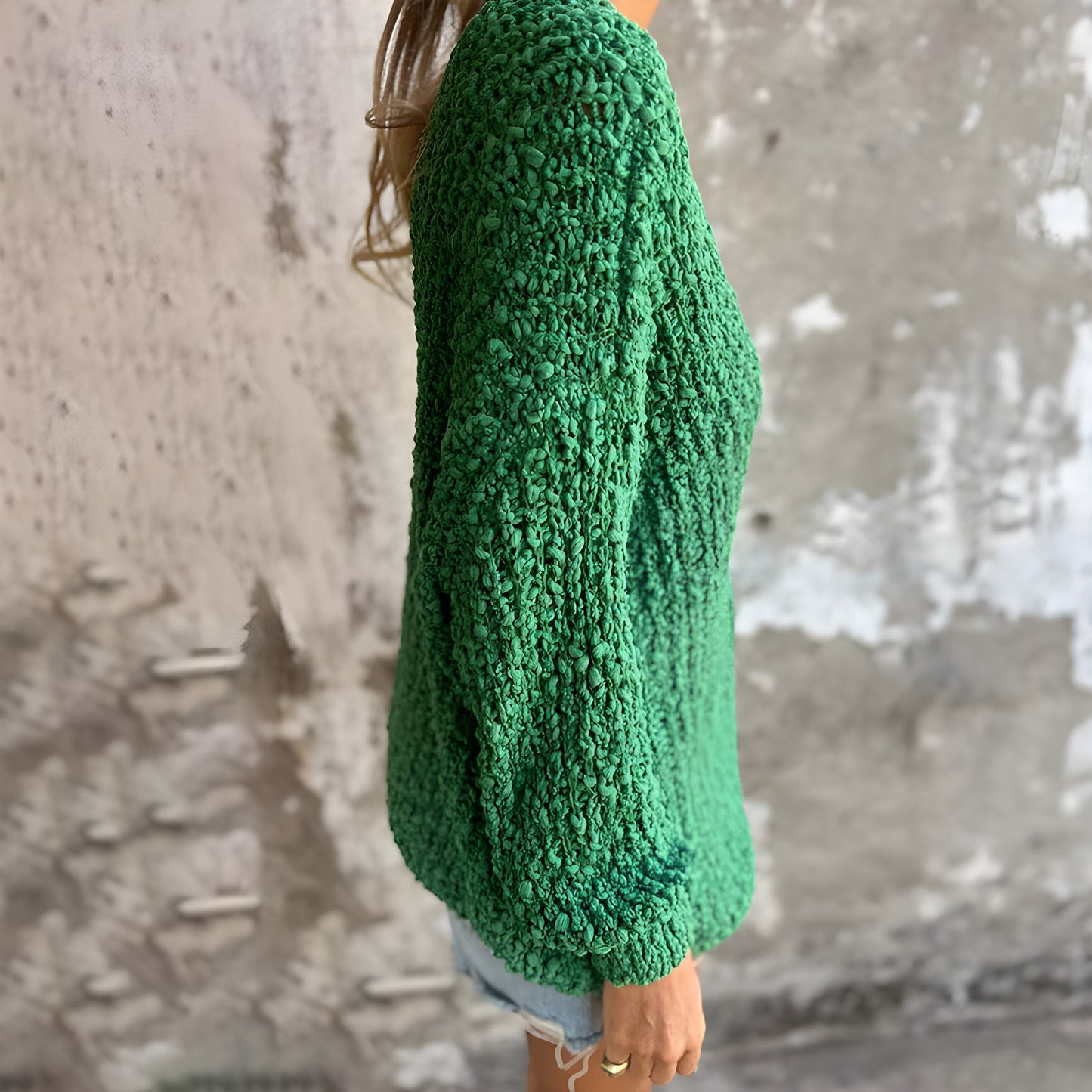 Kelly | Crocheted Knit Jumper